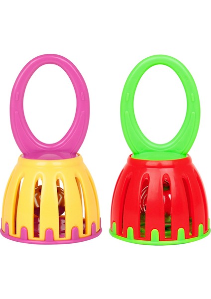 Orff Plastik Kafes Zili El Zili Çocuk Erken Eğitim Bilek Zili (Yurt Dışından)