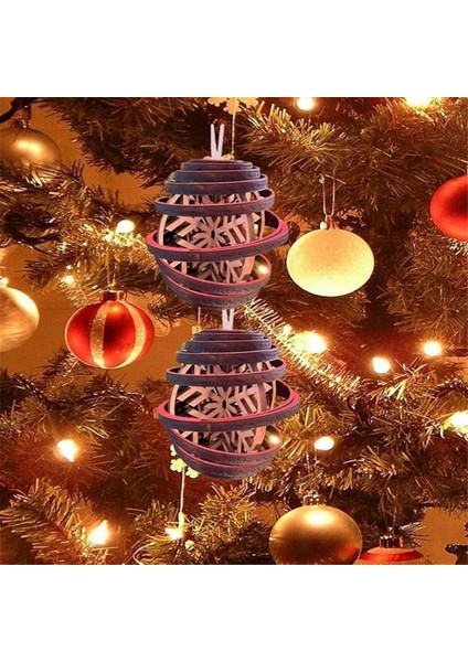 3D Çift Sarmal Kar Tanesi - Noel Süsü (Yurt Dışından)