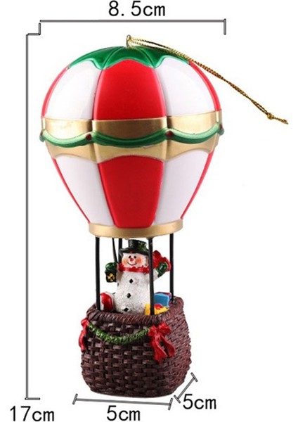 Reçine Süslemeler Kardan Adam Sıcak Hava Balonu Dekoratif Süslemeler (Yurt Dışından) indirimleri