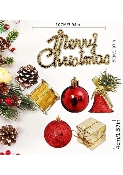 64 Adet Noel Köpük Kolye Tatil Parti Malzemeleri (Yurt Dışından)