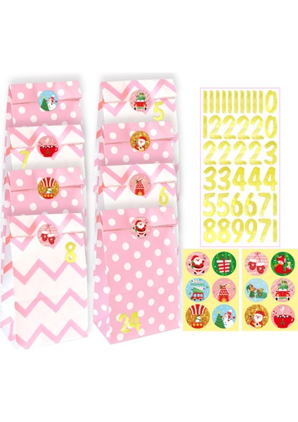 24 Adet Noel Çantaları Tatil Çantaları Noel Hediye Çantaları (Yurt Dışından) fiyatları