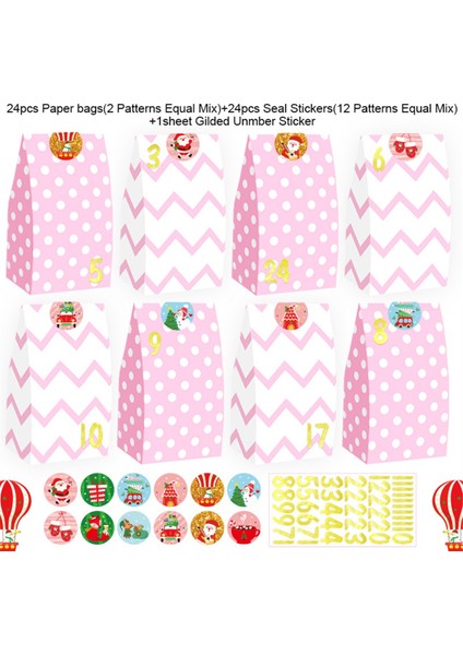 24 Adet Noel Çantaları Tatil Çantaları Noel Hediye Çantaları (Yurt Dışından) indirimleri