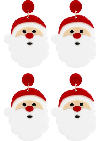 Kişilik Abartılı Noel Atmosferi Küpeleri Noel Baba (Yurt Dışından)