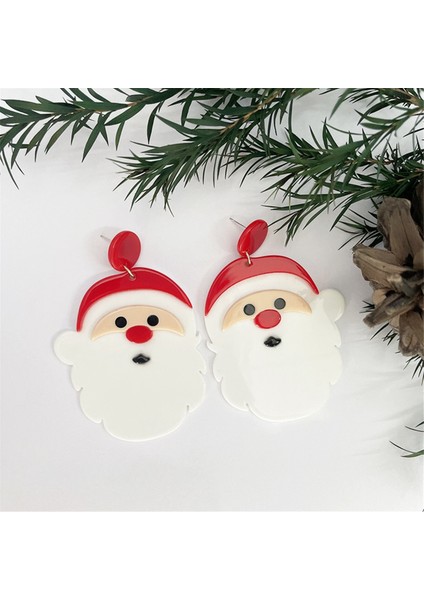Kişilik Abartılı Noel Atmosferi Küpeleri Noel Baba (Yurt Dışından) modelleri