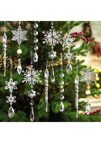 10 Adet Akrilik Kristal Noel Süsleri Seti (Yurt Dışından) indirimleri