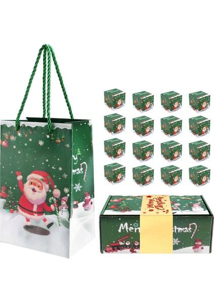Noel Para Kutusu Seti Nakit Hediye Çekmecesi Için Hediye Kutusu (Yeşil 16 Adet) (Yurt Dışından)