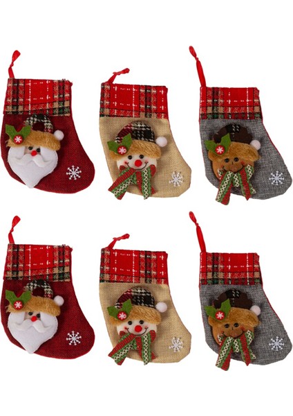 Mini Noel Çorapları Noel Ağacı Kolye Noel Çorapları (Yurt Dışından)
