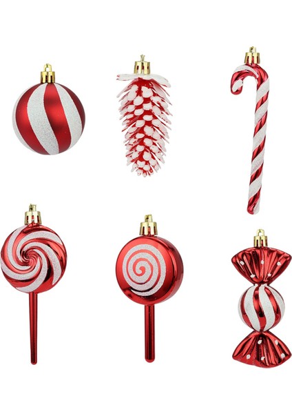 15 Adet Noel Süsleri Şeker Temalı Noel Şeker Süsleri Seti, B (Yurt Dışından) fırsatları