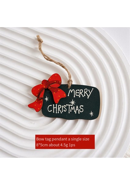 Ahşap Noel Ağacı Kolyeleri Noel Ağacı Süsü Noel Dekoru (Yurt Dışından)
