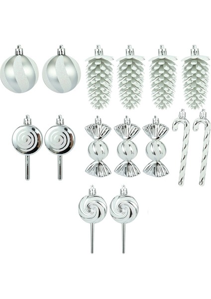15 Adet Noel Süsleri Şeker Temalı Noel Şeker Süsleri Seti,c (Yurt Dışından)