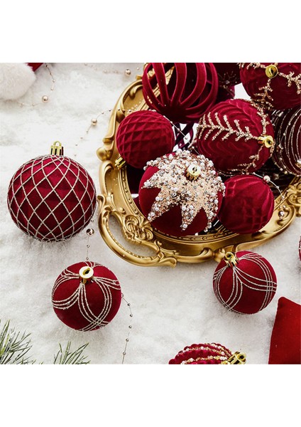 Noel Ağacı Süslemesi Yeni Yıl Noel Küreleri B (Yurt Dışından)