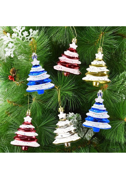8X6CM 4 Paket Noel Topu Özel Şekilli Noel Ağacı Altın (Yurt Dışından) fiyatları