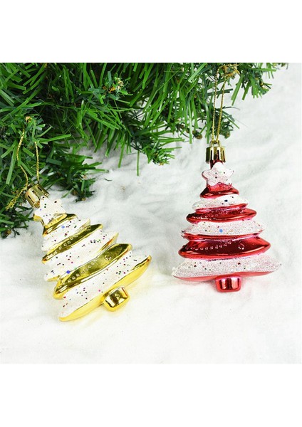 8X6CM 4 Paket Noel Topu Özel Şekilli Noel Ağacı Altın (Yurt Dışından) modelleri