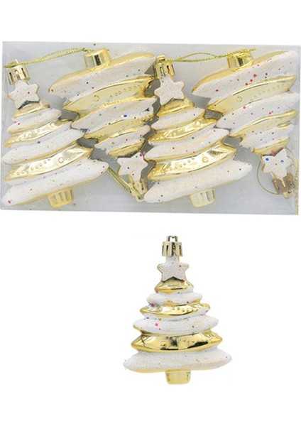8X6CM 4 Paket Noel Topu Özel Şekilli Noel Ağacı Altın (Yurt Dışından) indirimleri