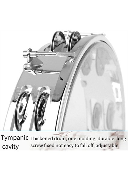 Çocuklar Yetişkinler Için 10 Inç Kendinden Ayarlanabilir El Sallamalı Zil Davul (Yurt Dışından) fırsatları