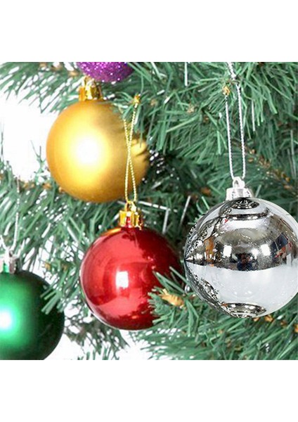 8cm 6 Adet Işıklı Noel Topu Noel Ağacı Dekoratif, Altın (Yurt Dışından) indirimleri