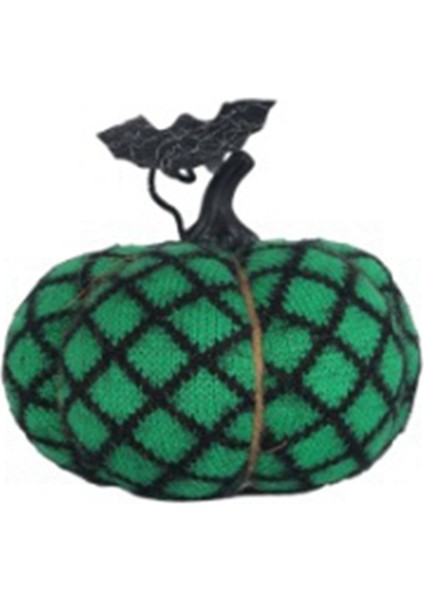 Cadılar Bayramı Balkabağı Yastık Dekoru 3D Balkabağı Yastık Yeşil (Yurt Dışından)