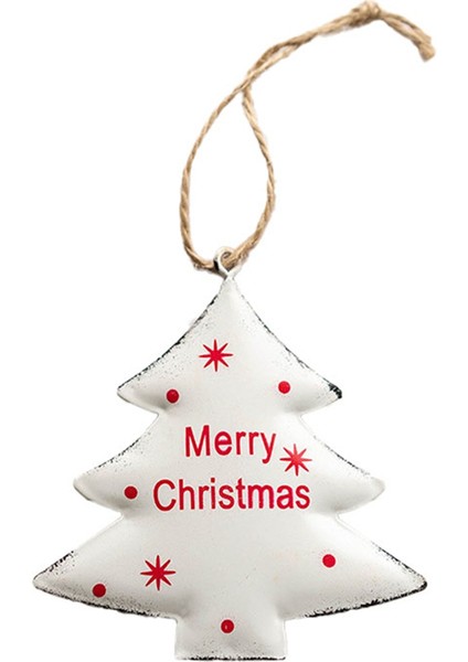 Dövme Demir Noel Ağacı Kolye Yıldız Çan Noel Partisi D (Yurt Dışından)