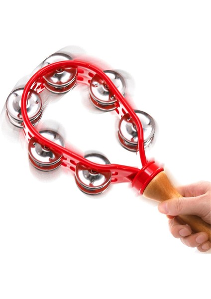 2 Paket Çift Sıra Metal Jingle Elde Tutulan Tef (Yurt Dışından) modelleri