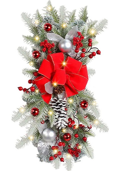 Noel Çelengi Kolye Çelengi Noel Dekorasyonu Kırmızı (Yurt Dışından)