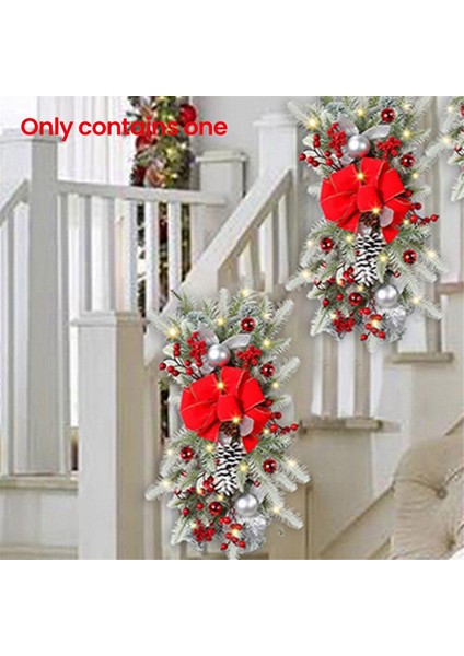 Noel Çelengi Kolye Çelengi Noel Dekorasyonu Kırmızı (Yurt Dışından)
