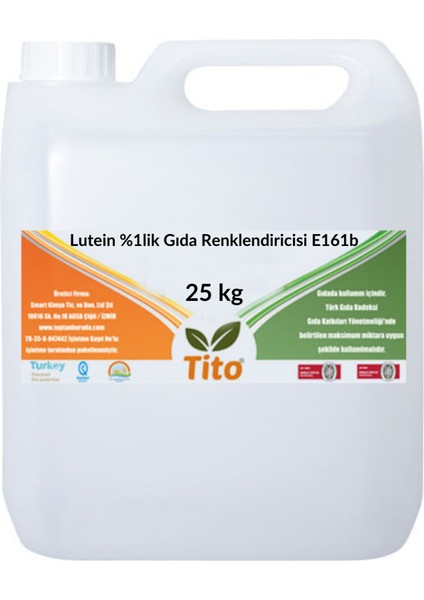 Lutein %1lik Gıda Renklendiricisi E161B 25 kg