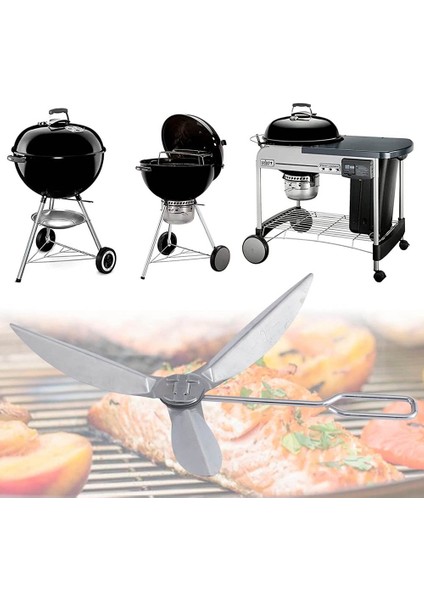 18-1/2-Inç Izgaralar Tek Dokunuşla Temizleme Sistemi Seti, Weber 7443 90719 Kömür Izgara/su Isıtıcısı Izgaraları Yedek Parçalar (Yurt Dışından) modelleri