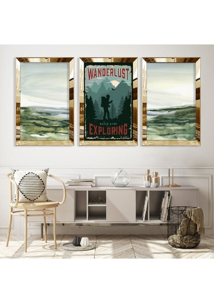 Afiş Gümüş Pleksi Kenar Mdf Tablo