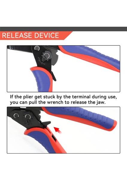 Isıyla Daralan Konnektörler Için Sıkma Aletleri - Cırcırlı Tel Kıvırıcılar - Awg 22-10 (0,5-6,0mm²) - Cırcırlı Terminal Kıvırıcılar (Yurt Dışından)