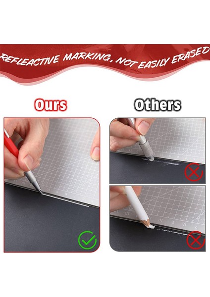 5x Kaynakçı Kalemi, 60PCS Gümüş Çizgi Yedekleri, Metal Işaretleyici Mekanik Kaynak Kalemi Boru Tesisatçıları, Imalat, Kırmızı (Yurt Dışından) modelleri