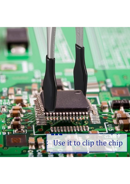 2 Adet Cımbız Ipuçları Seti Kaplamalı Ipuçları Bükülmüş Düz Cımbız Takı Hobi El Sanatları Endüstriyel Elektronik Cımbız Araçları-Kırmızı (Yurt Dışından)