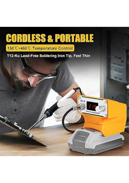 Dewalt 20V Için Akülü Havya Istasyonu, T12 Uçlu Elektrikli Dijital Havya (Yurt Dışından) modelleri