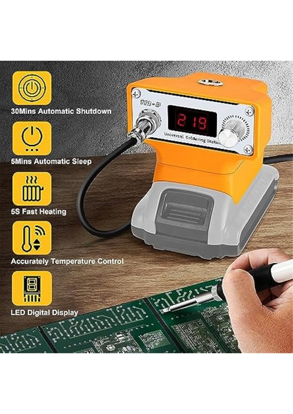 Dewalt 20V Için Akülü Havya Istasyonu, T12 Uçlu Elektrikli Dijital Havya (Yurt Dışından) fırsatları