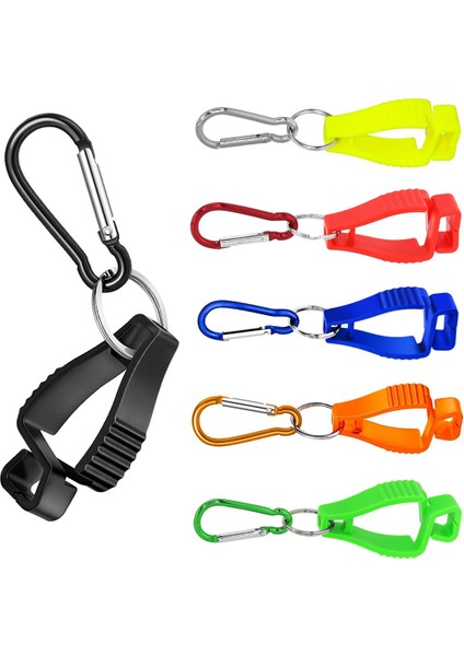 6 Adet Eldiven Klipleri Iş Eldiveni Tutucular Eldiven Kemer Klipsi Metal Karabinalar ile Inşaat Işçisi Için Koruyucu Emek (Yurt Dışından) fiyatları