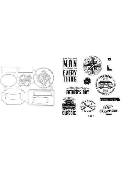 Kart Yapımı Için Pullar ve Ölür Dıy Scrapbooking Sanat El Sanatları Damgalama Pullar Sanat Malzemeleri Metal Kesme Ölür (5478) (Yurt Dışından) fiyatları