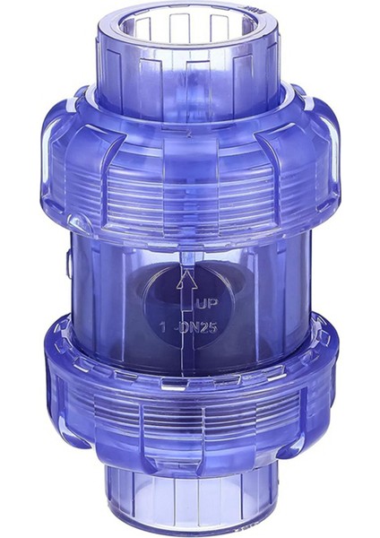 Şeffaf Upvc Çek Valf True Union Swing Çek Valfler Geri Akış Valfı Havuz Bilyalı Çek Valf Boru Bağlantı Parçaları (32MM) (Yurt Dışından)