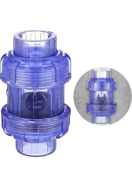 Şeffaf Upvc Çek Valf True Union Swing Çek Valfler Geri Akış Valfı Havuz Bilyalı Çek Valf Boru Bağlantı Parçaları (32MM) (Yurt Dışından) fiyatları