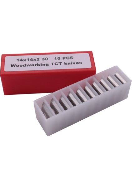 10 Adet Ahşap Torna Karbür Uç Bıçakları Freze 30 Derece Torna Keski Yedek Bıçak 14X14X2MM (Yurt Dışından)