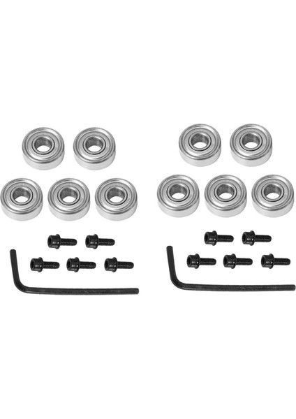 2x Üst Rulman Yönlendirici Bit Kesici Kafa Rulman Seti Rulman Aksesuarları Kiti Iç 4.76MM Dış 12.7mm (Yurt Dışından)
