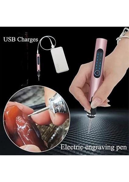 Mini Elektrikli Öğütücü Akülü Elektrikli Matkap Dıy Gravür Kalem Oyma Makinesi Elektrikli Küçük Taşlama Kalem(A) (Yurt Dışından) fırsatları