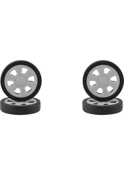 4x Bagaj Aksesuarları Tekerlekler Uçak Bavul Kasnak Silindirleri Sessiz Tekerlek Aşınmaya Dayanıklı Parça Tamiri 50X12MM (Yurt Dışından)
