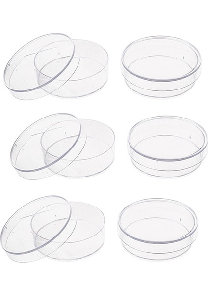 30 Adet Lb Plaka Mayası Için Kapaklı 35MM x 10MM Steril Plastik Petri Kapları (Şeffaf Renk) (Yurt Dışından)