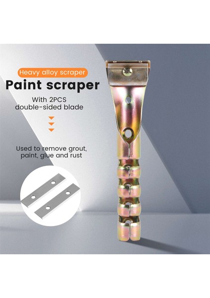 Harç, Boya, Tutkal, Pasın Çıkarılması Için 2pcs Çift Taraflı Bıçaklı Boya Kazıyıcı Ağır Hizmet Alaşımlı Kazıyıcı (Yurt Dışından) indirimleri