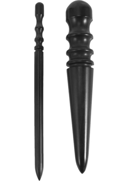 2 Adet Leathercraft Slicker Yuvarlak Parlatıcı, Ahşap Deri Parlatıcı Deri Slicker Aracı, Deri Cilalı Çubuklar Kenar Slicker (Yurt Dışından)