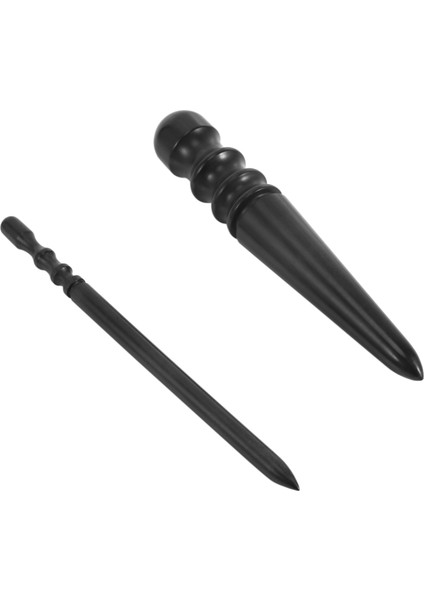 2 Adet Leathercraft Slicker Yuvarlak Parlatıcı, Ahşap Deri Parlatıcı Deri Slicker Aracı, Deri Cilalı Çubuklar Kenar Slicker (Yurt Dışından)