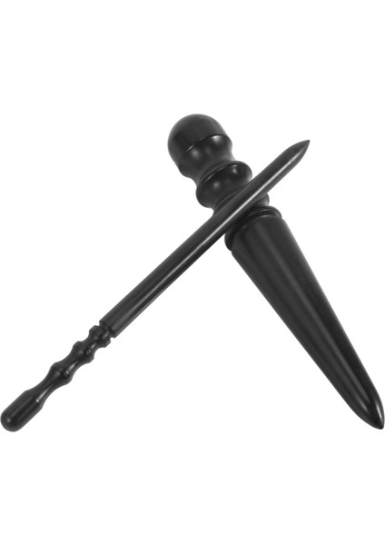 2 Adet Leathercraft Slicker Yuvarlak Parlatıcı, Ahşap Deri Parlatıcı Deri Slicker Aracı, Deri Cilalı Çubuklar Kenar Slicker (Yurt Dışından)