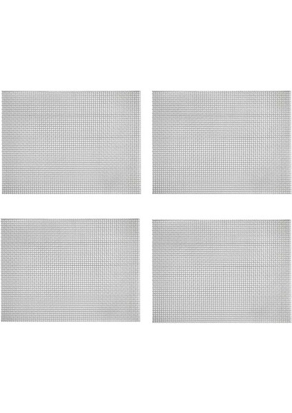 4 Adet 21CMX30CM Tel Örgü, Dıy Projeleri Için Sağlam Metal Örgü Levhalar 304 Paslanmaz Çelik Pas Yok Tel Örgü Elek (Yurt Dışından)