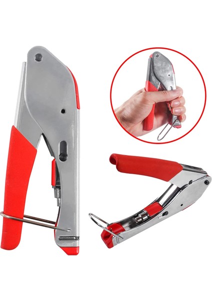 Rg6 RG59 Için Koaksiyel Kablo Kıvırma Seti Aracı, 15 Adet F Rg6 RG59 Konnektörlü Koaksiyel Sıkıştırma Aracı Kiti (Yurt Dışından) indirimleri