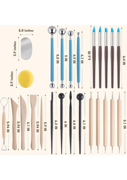 Heykeltraşlık Için Çömlek Aletleri, Oyma Için Kil Alet Seti, Modelleme Için Seramik Alet Seti, Çömlekçilik Fırını Için Seramik Alet Setleri (Yurt Dışından) modelleri