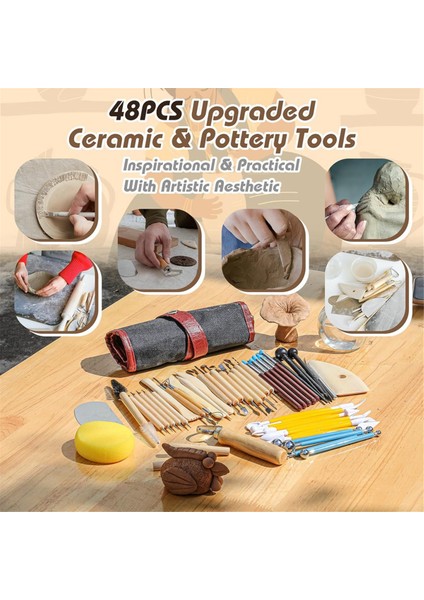 Heykeltraşlık Için Çömlek Aletleri, Oyma Için Kil Alet Seti, Modelleme Için Seramik Alet Seti, Çömlekçilik Fırını Için Seramik Alet Setleri (Yurt Dışından) fırsatları